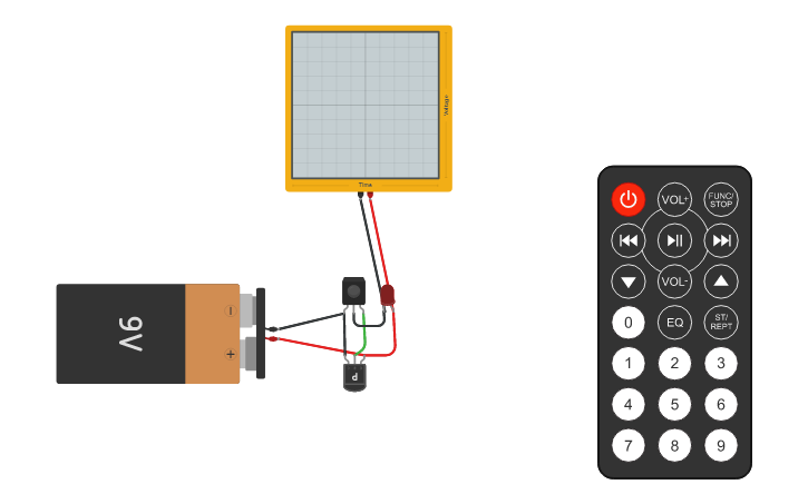 Circuit design infrared sensor - Tinkercad