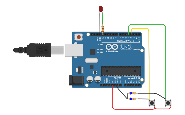 Circuit Design Liga E Desliga 2 Botoes 1 Led Tinkercad circuit-design-liga-e-desliga-2-botoes-1-led-tinkercad