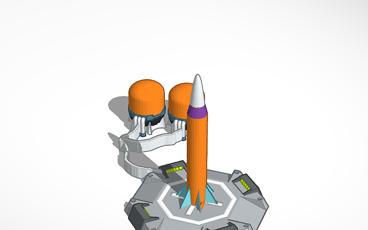 3D design rocket launcher 🚀🚀 - Tinkercad