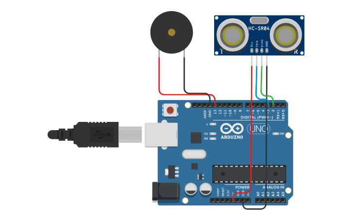 Circuit design ULTRASONIC SENSOR DISTANCE MEASUREMENT TEXT PROGRAMMING ...