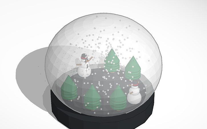 3D design Snow globe - Tinkercad
