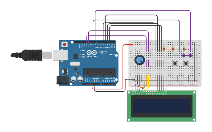 Circuit design Reloj Digital - Tinkercad
