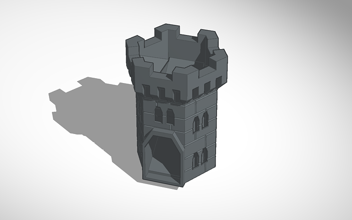 3D design Dice Tower Top | Tinkercad