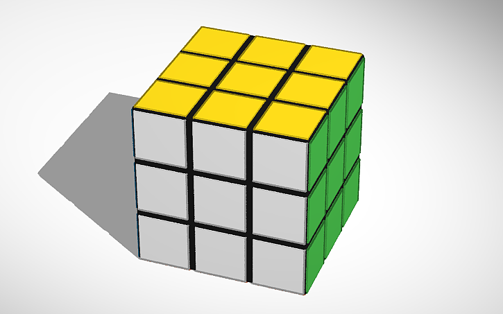 3D design Rubik's Cube | Tinkercad