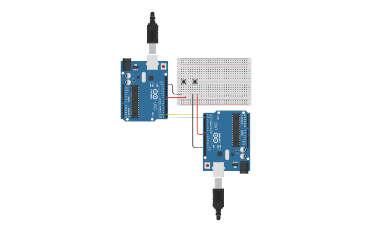 Circuit design UART - Tinkercad