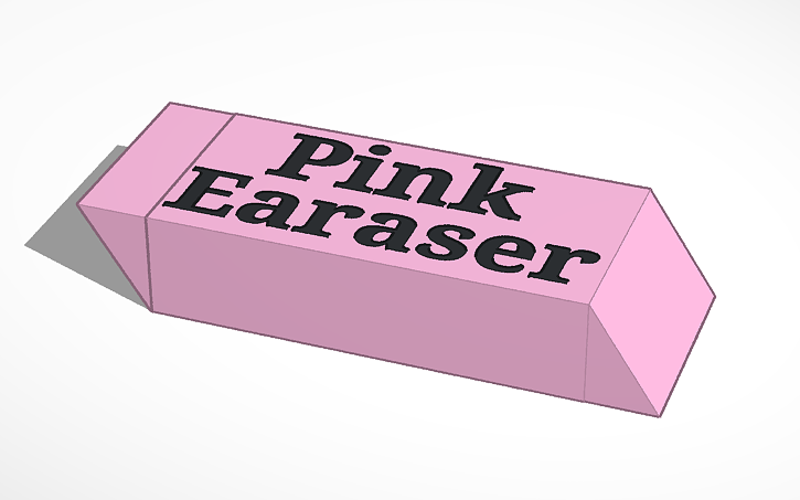 3D design Earaser - Tinkercad