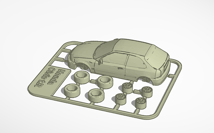 Kitcard 3D design Honda kitcard - Tinkercad