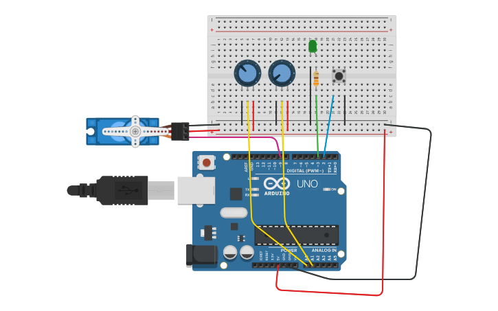 Circuit design MATLAB app designer Arduino side | Tinkercad