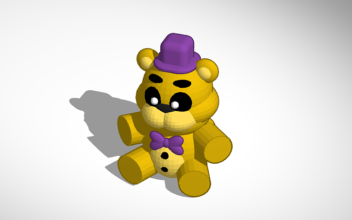 Fnaf 4 Fredbear Plush Tinkercad