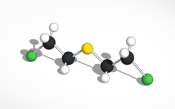 mustard gas molecule