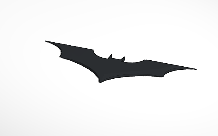 3D design Batarang - Tinkercad