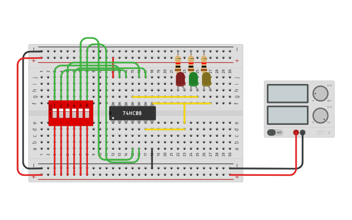Circuit design Devin Ezekiel Purba_2106701583_TP1 - Tinkercad