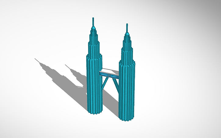 3D design Twin tower | Tinkercad