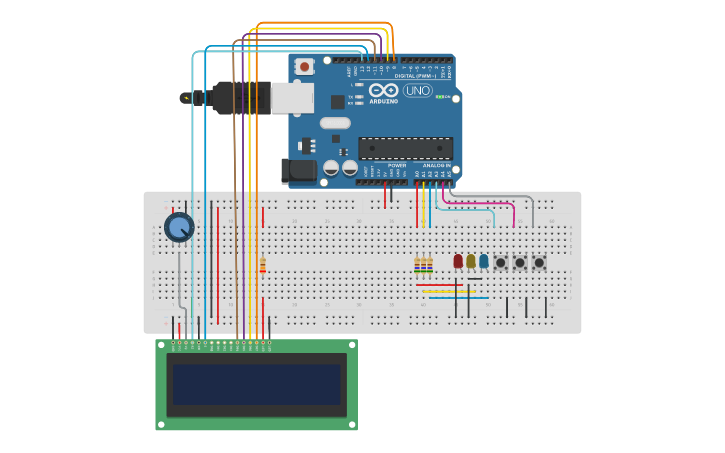3 Line Timer Circuit design 3 Line Timer/Display | Tinkercad
