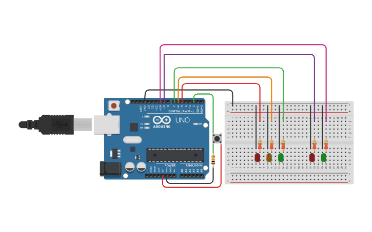 Traffic Lights Tinkercad