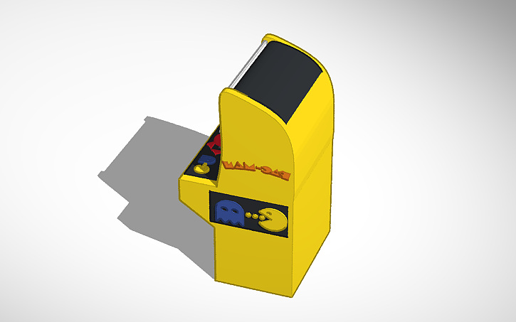 3D design Pac-Man Arcade Machine - Tinkercad
