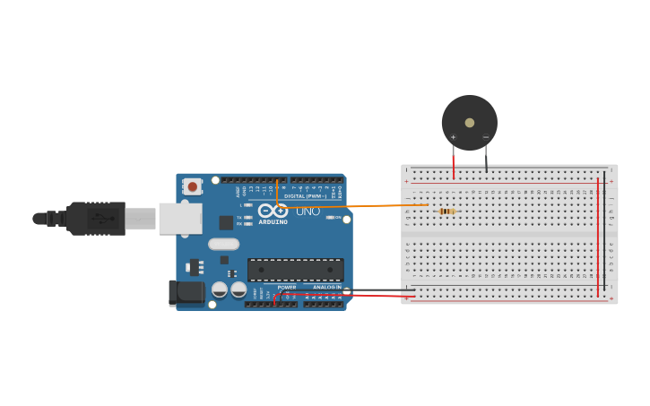 Circuit design Interfacing of the Active Buzzer with Arduino. (7 ...