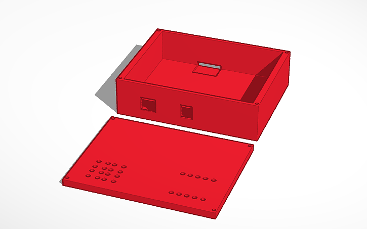 3D design box arduino - Tinkercad