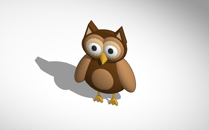 Owl Clipart Tinkercad