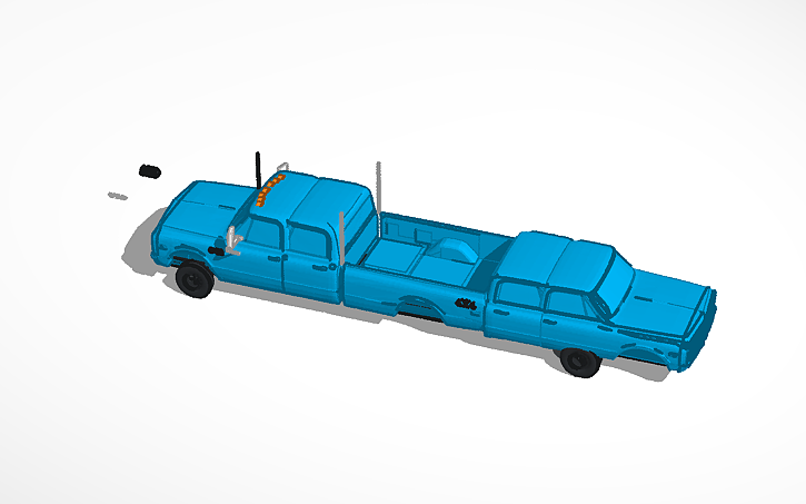 3D design Chevrolet C-20 crew cab farm truck - Tinkercad