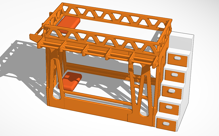 3D design Bunk bed 2 | Tinkercad