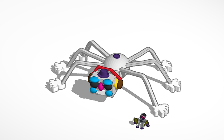 3D design Fnaf SB Derp Dj music man - Tinkercad