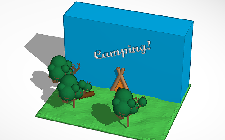 3D design Camping! - Tinkercad