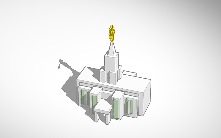 3D design Cebu Philippines Temple - Tinkercad