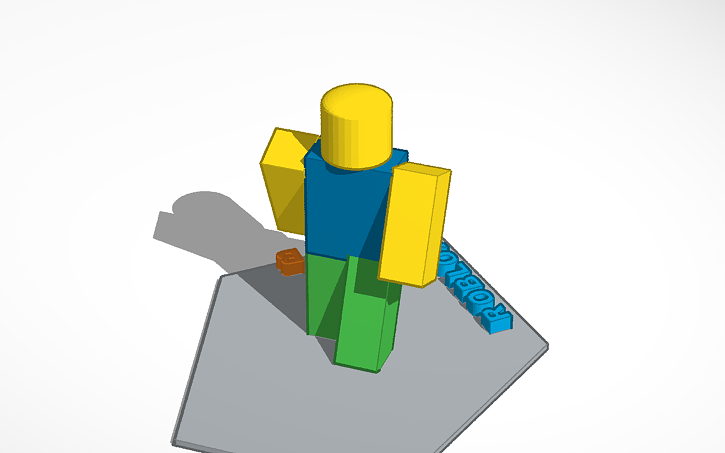 3d Design Roblox Noob Tinkercad - 