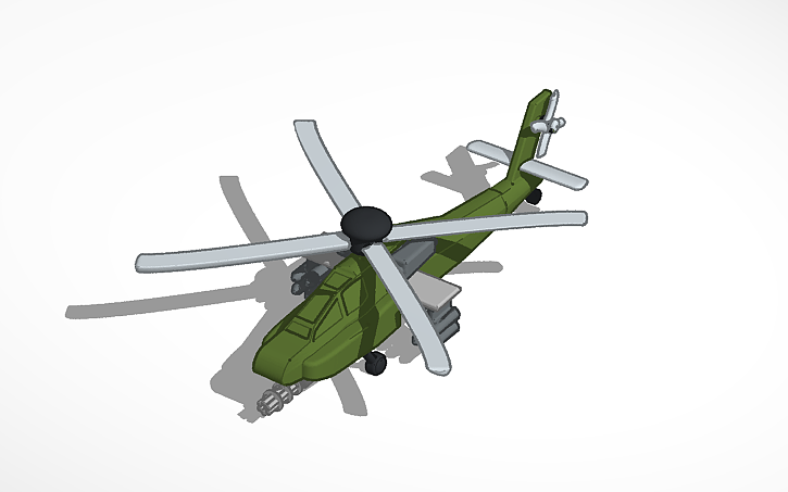 3D design Boeing AH-64 Apache - Tinkercad