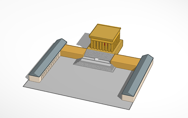 3D design Copy of Anıtkabir - Tinkercad