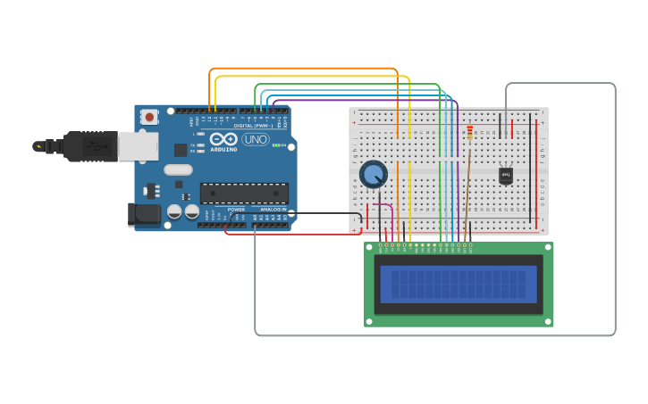 Circuit design Arduino - TMP - Tinkercad