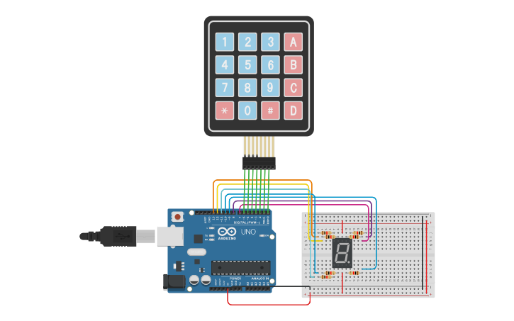 Circuit design arduino uno 234 timer - Tinkercad