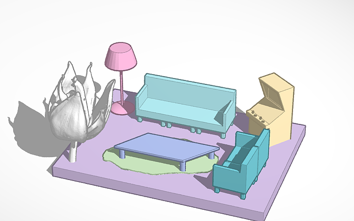 3D design Hangout room | Tinkercad