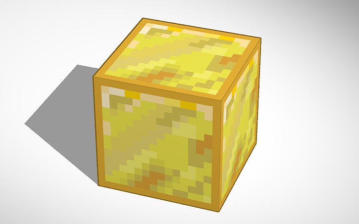 3D design Gold Block (Minecraft) - Tinkercad