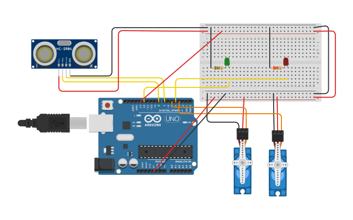 Arduino Moveable Bridge Circuit design Ponte Levadica com Servos - Moveable Bridge/ Drawbridge ...