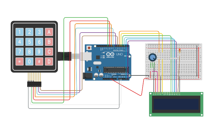 Circuit design PS/2 keyboard | Tinkercad