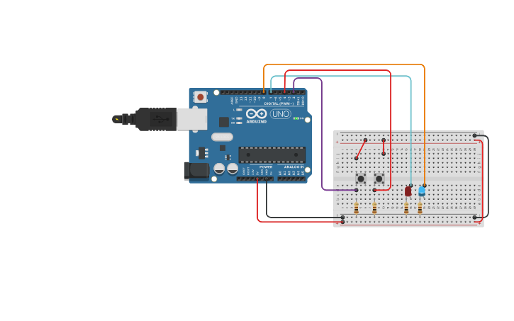 Circuit design ARDUINO - Tinkercad