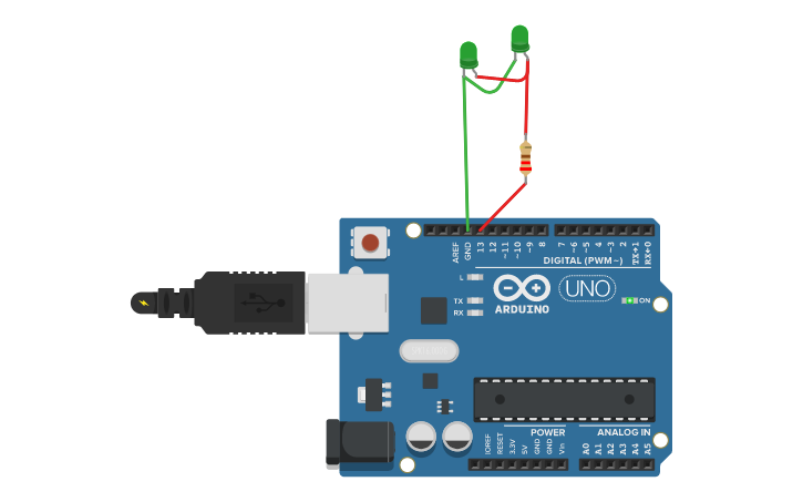 Circuit Design Travis SOS Tinkercad