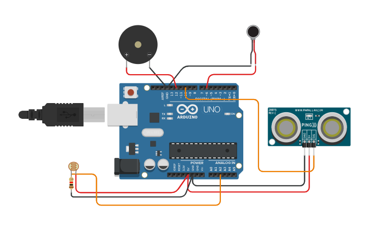 Circuit design Working with multiple sensors - 2 - Tinkercad