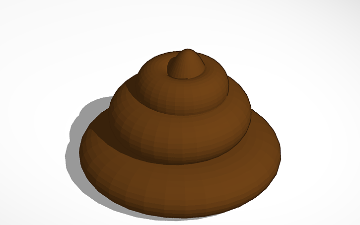 3D design POOP - Tinkercad