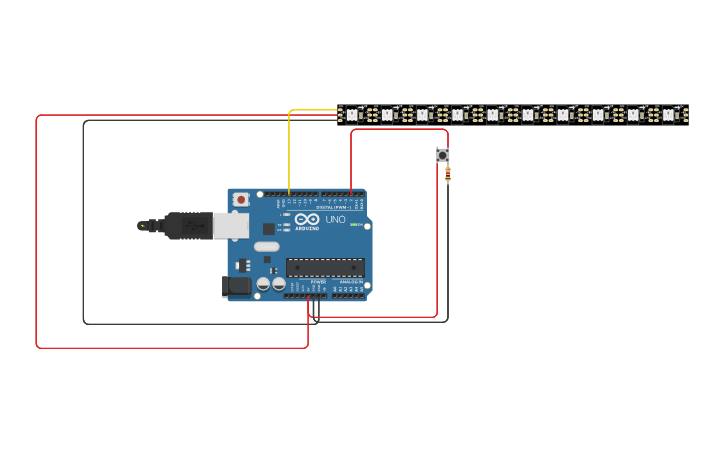 Circuit design neo-pixel led with arduino - Tinkercad