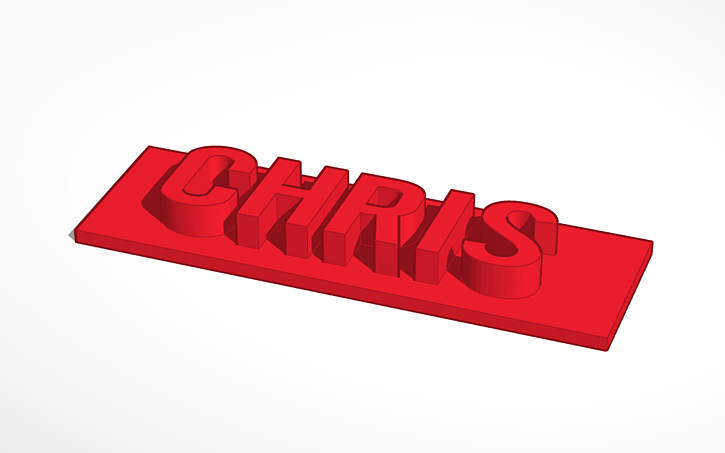 3D design Chris von | Tinkercad