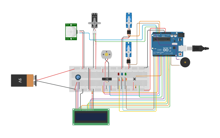 Circuit design Projeto Maquina de Lavar v.1.2 - Tinkercad