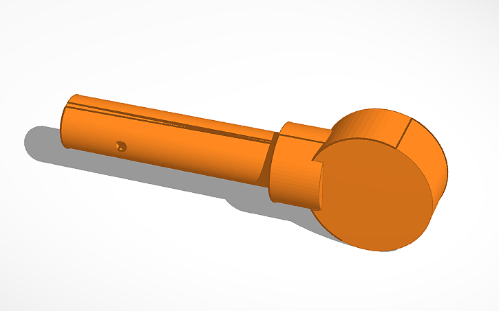 3D design Guitar model string retainer - Tinkercad