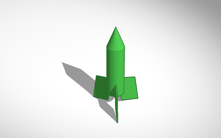 3D design THE ROCKET!! | Tinkercad