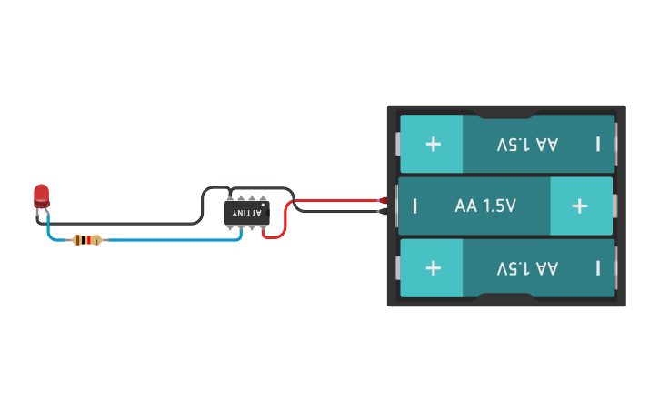 Circuit Design 0x - Slow Blink - Lösung - Tinkercad