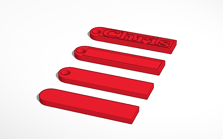 Cad Keychain Design 3D design Keychains base | Tinkercad