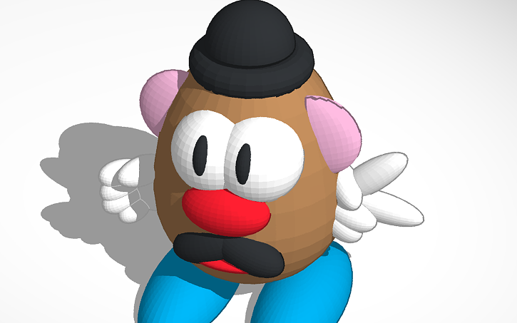 3D design tater man - Tinkercad