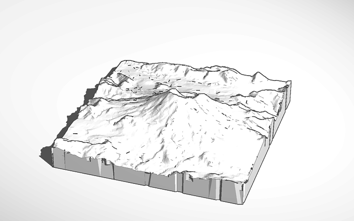 3D design Mount St Helens Tinkercad